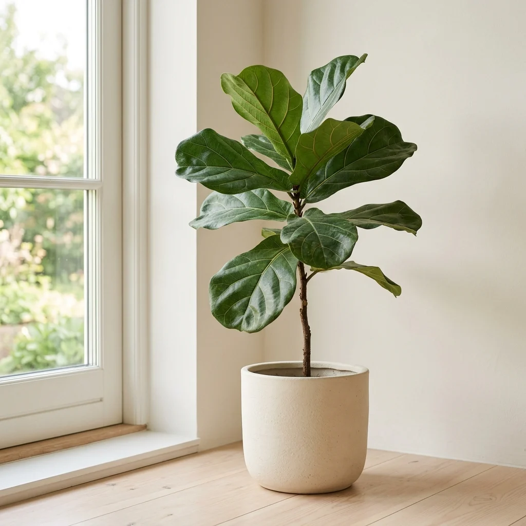 14. A Single Potted Fig or Olive Tree as Living Sculpture