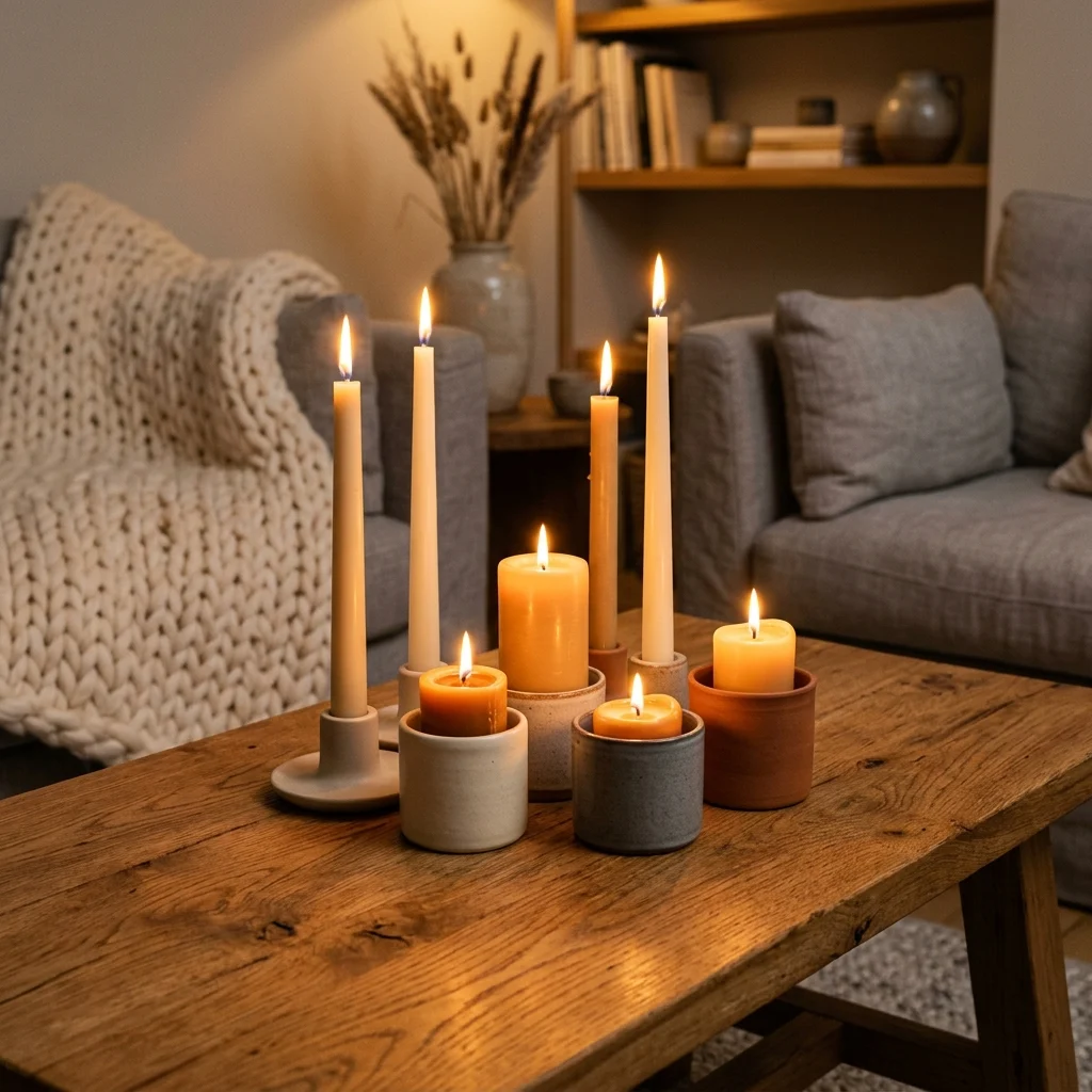 3. Layered Candlelight for Hygge Warmth During Dark Months