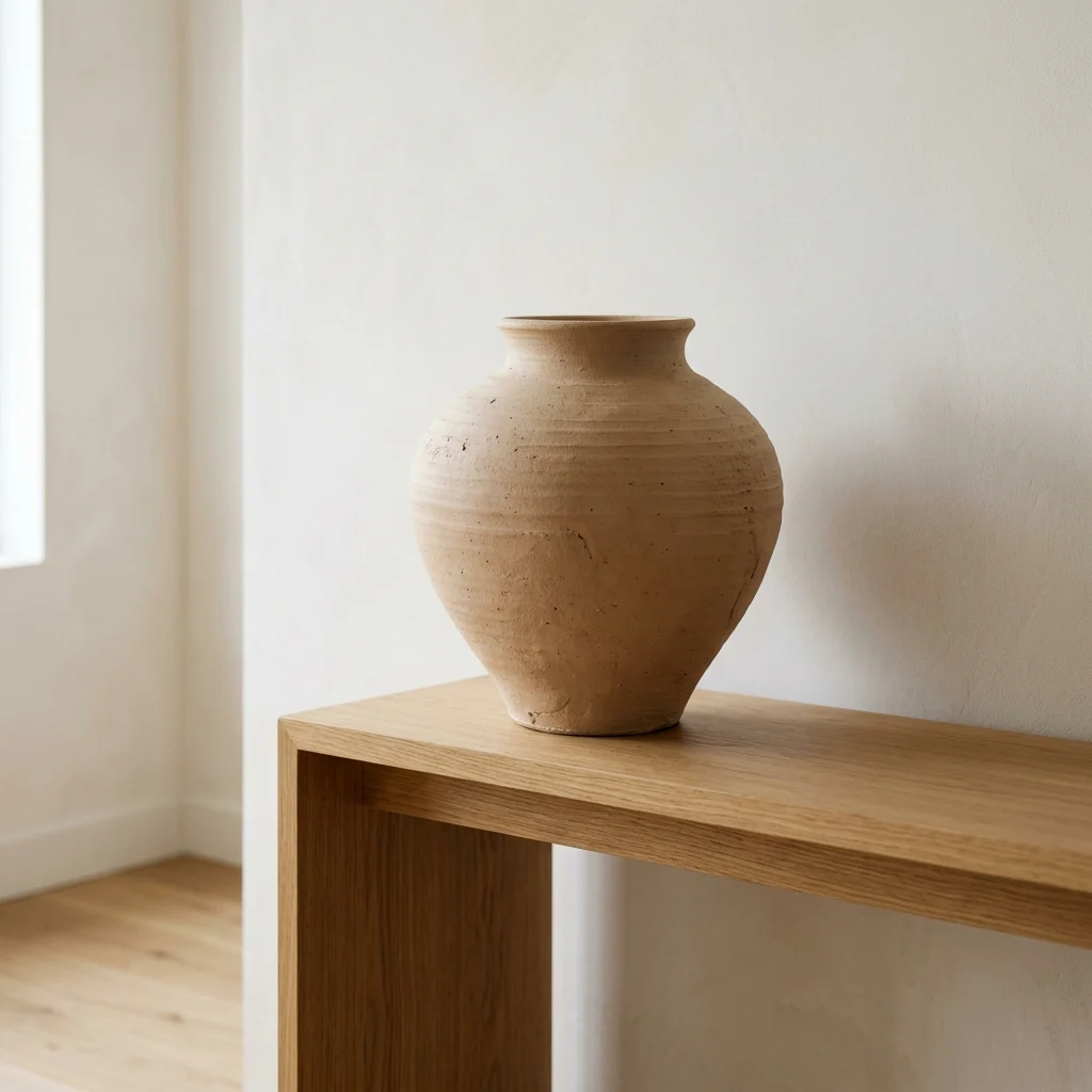 4. One Oversized Ceramic Vessel Instead of Multiple Small Objects