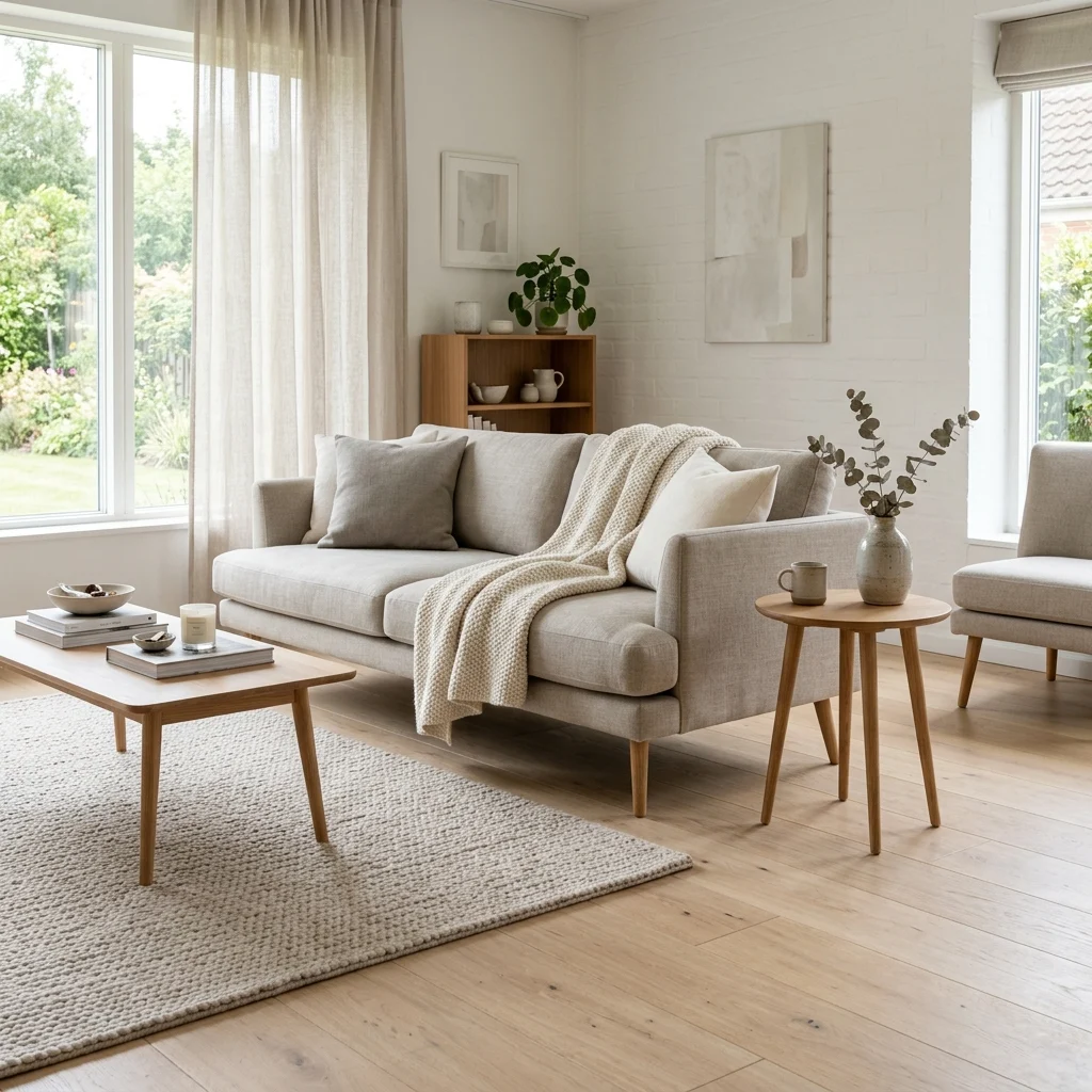 5. Low, Tapered-Leg Furniture for an Open Floor Plane