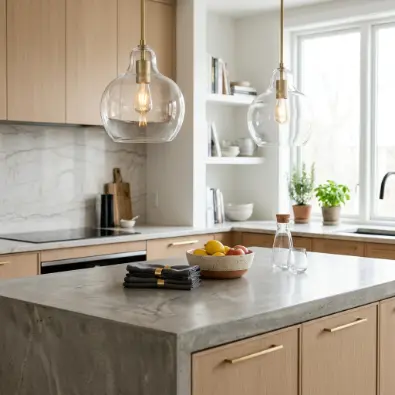6. Polished Concrete and Glass Surfaces