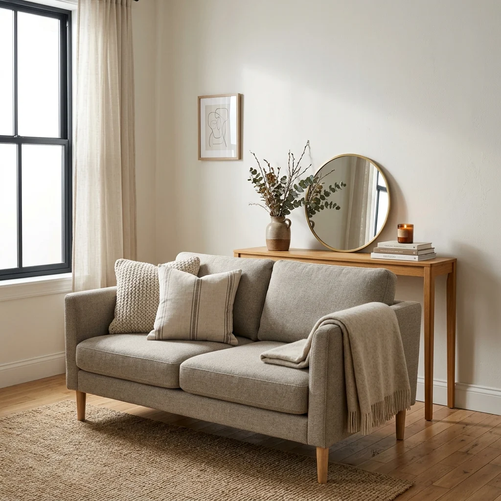 8. Furniture Floating Off the Wall to Create a Depth Illusion