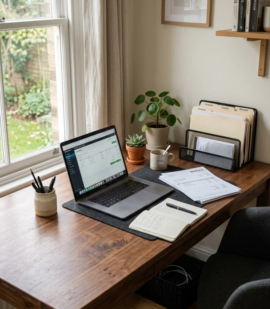 1. Choose a Walnut Desk Deep Enough for Laptop and Paperwork