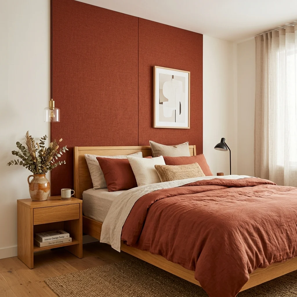 10. A Single Bold Accent Wall Using Removable Paint Alternative