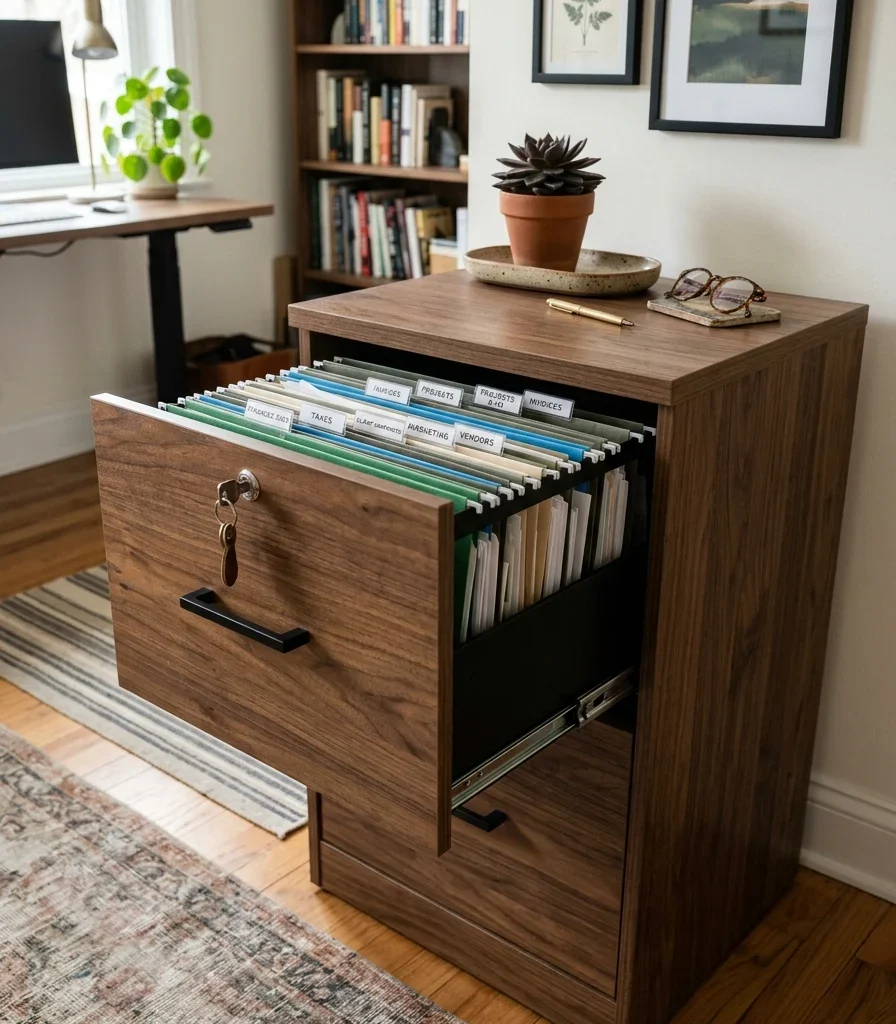 10. Install a Locking File Cabinet for Client and Financial Documents