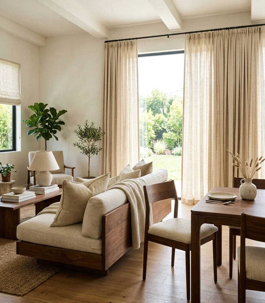 10. Repeat One Textile Family Across Pillows and Throws