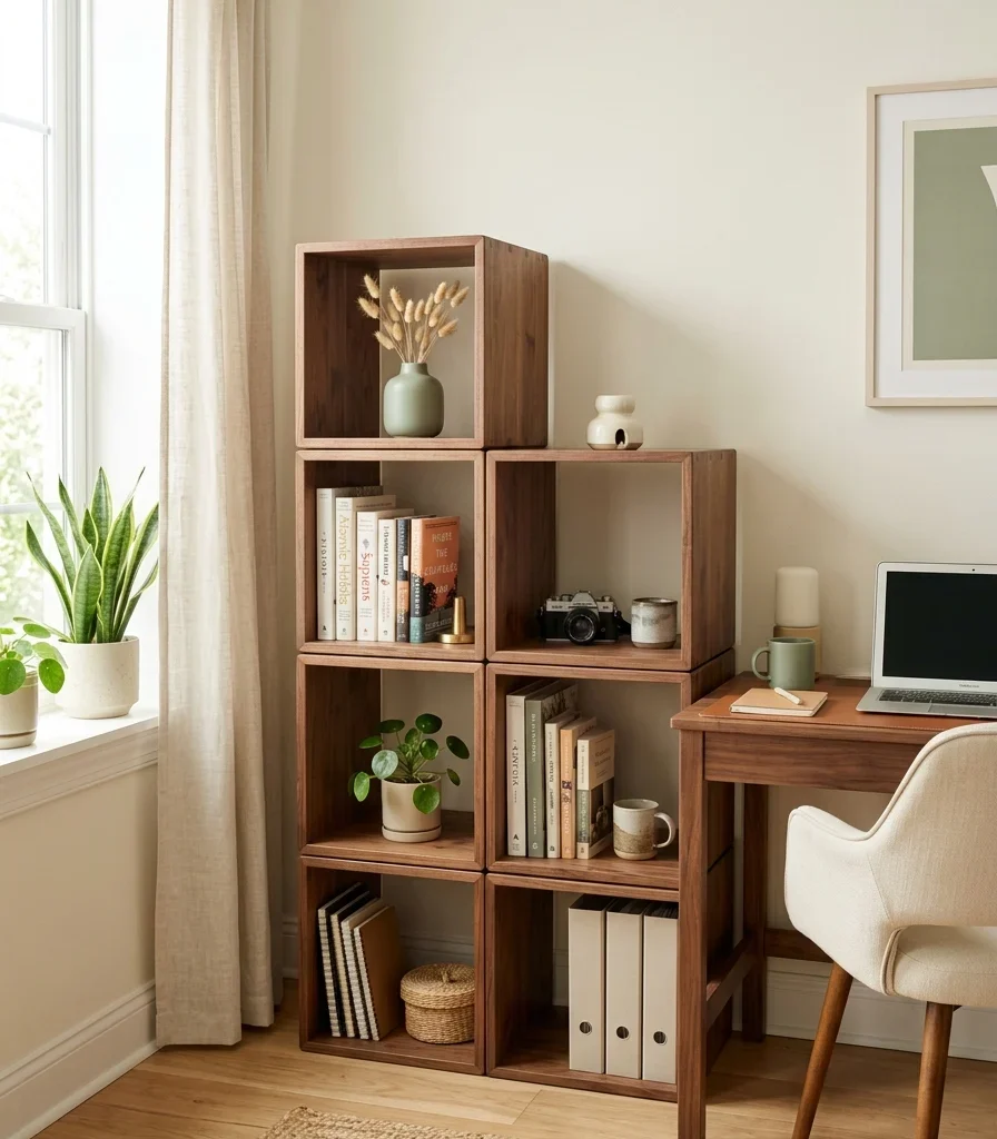 10. Stackable Modular Cubes for a Flexible Small-Space Layout