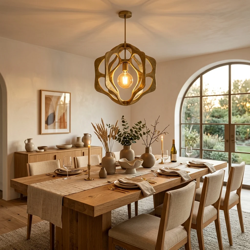 11. A Single Sculptural Statement Fixture Per Room