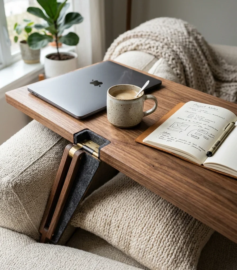 11. Add a Fold-Out Lap Desk for Couch Work Sessions