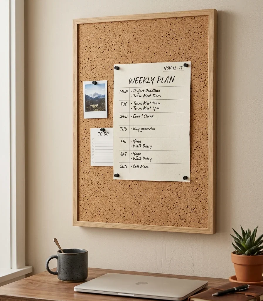 11. Frame a Cork Bulletin Board in Oak