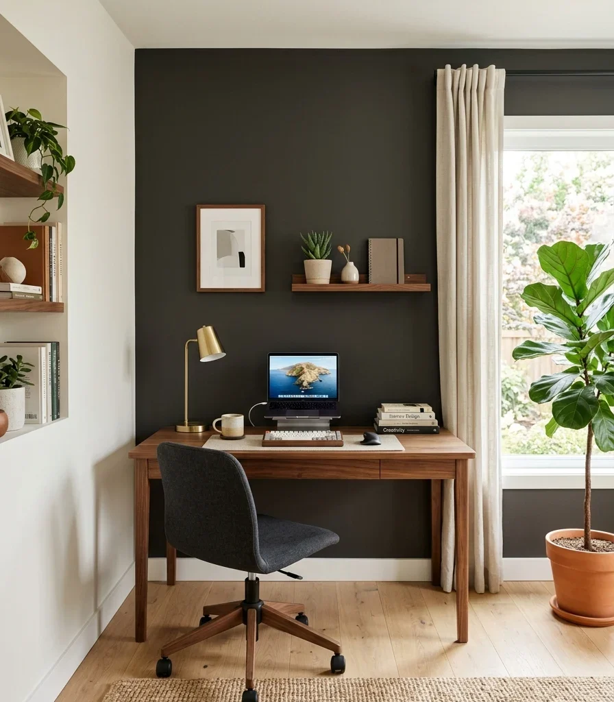 11. Paint Surrounding Walls Warm White for Monitor Clarity