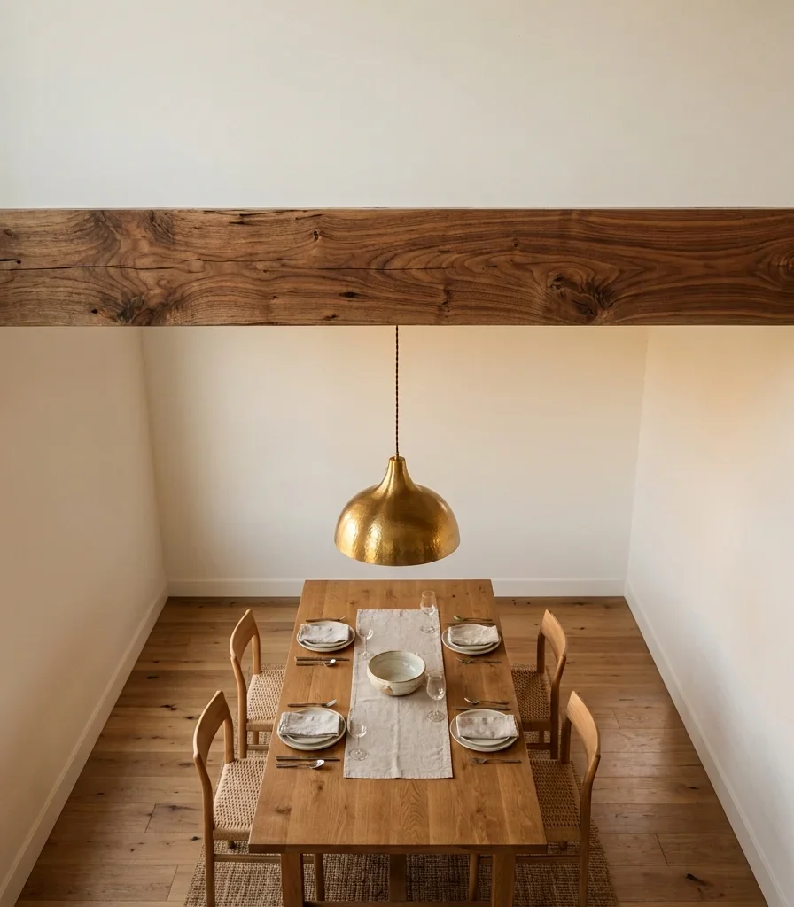 11. Paint a Beam or Medallion Over the Dining Table Only