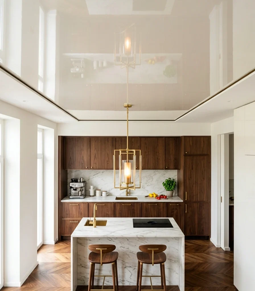 11. Paint the Ceiling in Glossy Lacquer to Reflect the Room