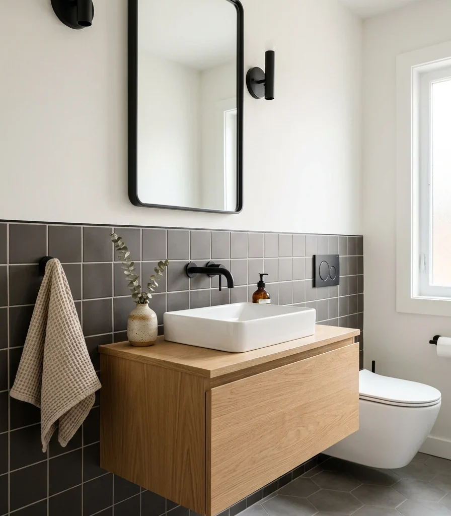 11. Split the Wall Two-Tone at Counter Height