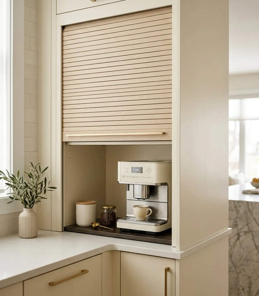 12. Hide Small Appliances in a Concealed Garage