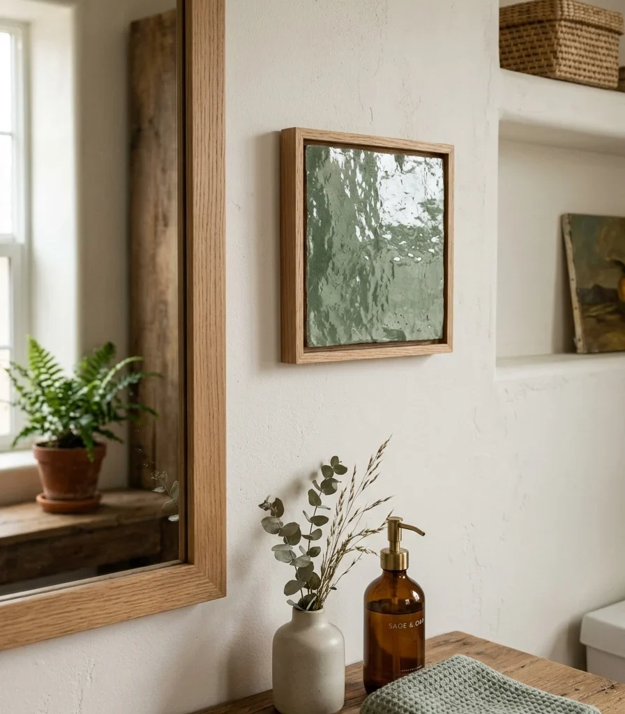 12. Frame Leftover Tile as Wall Art