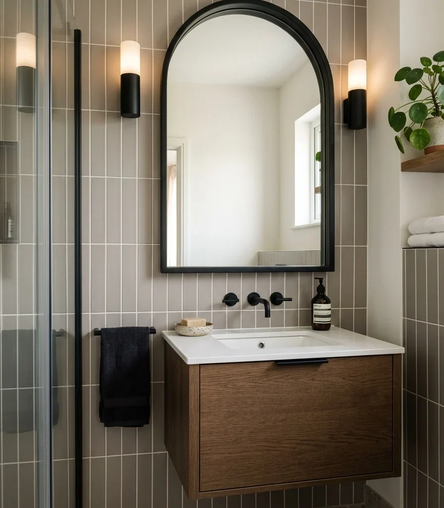 12. Hang a Geometric Mirror as the Room's Focal Shape