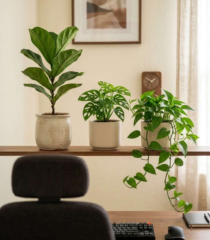 12. Position a Small Plant Trio Within the Camera Frame