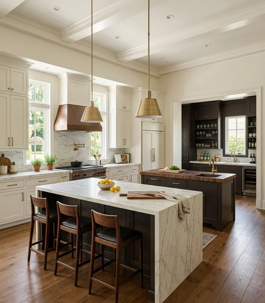 12. Repeat Two-Tone Cabinetry Across Multiple Cabinetry Runs
