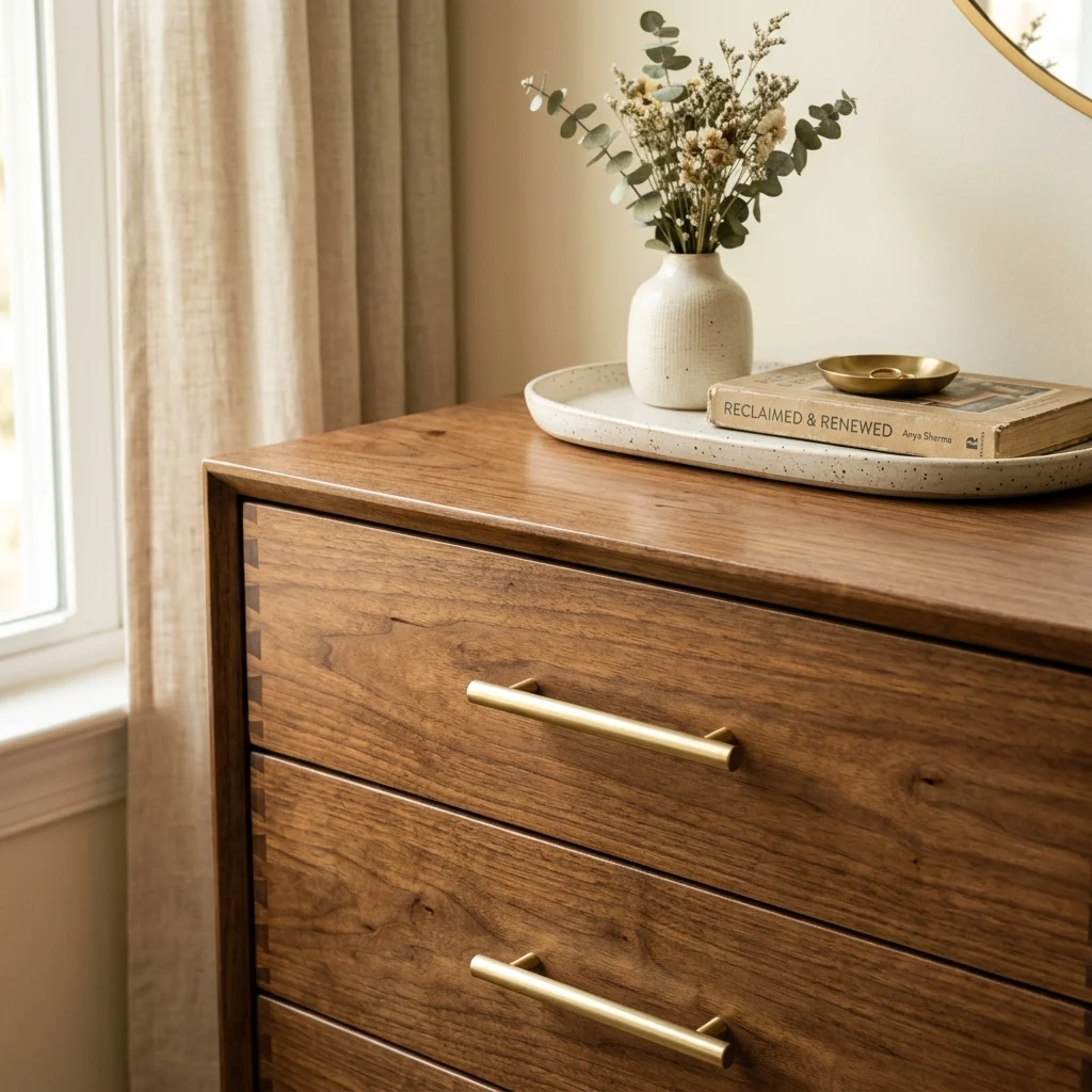 12. Secondhand Wood Furniture Refinished Instead of Bought New
