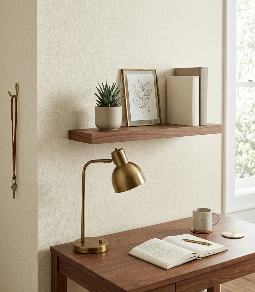 12. Textured Linen-Look Wallpaper for Subtle Depth