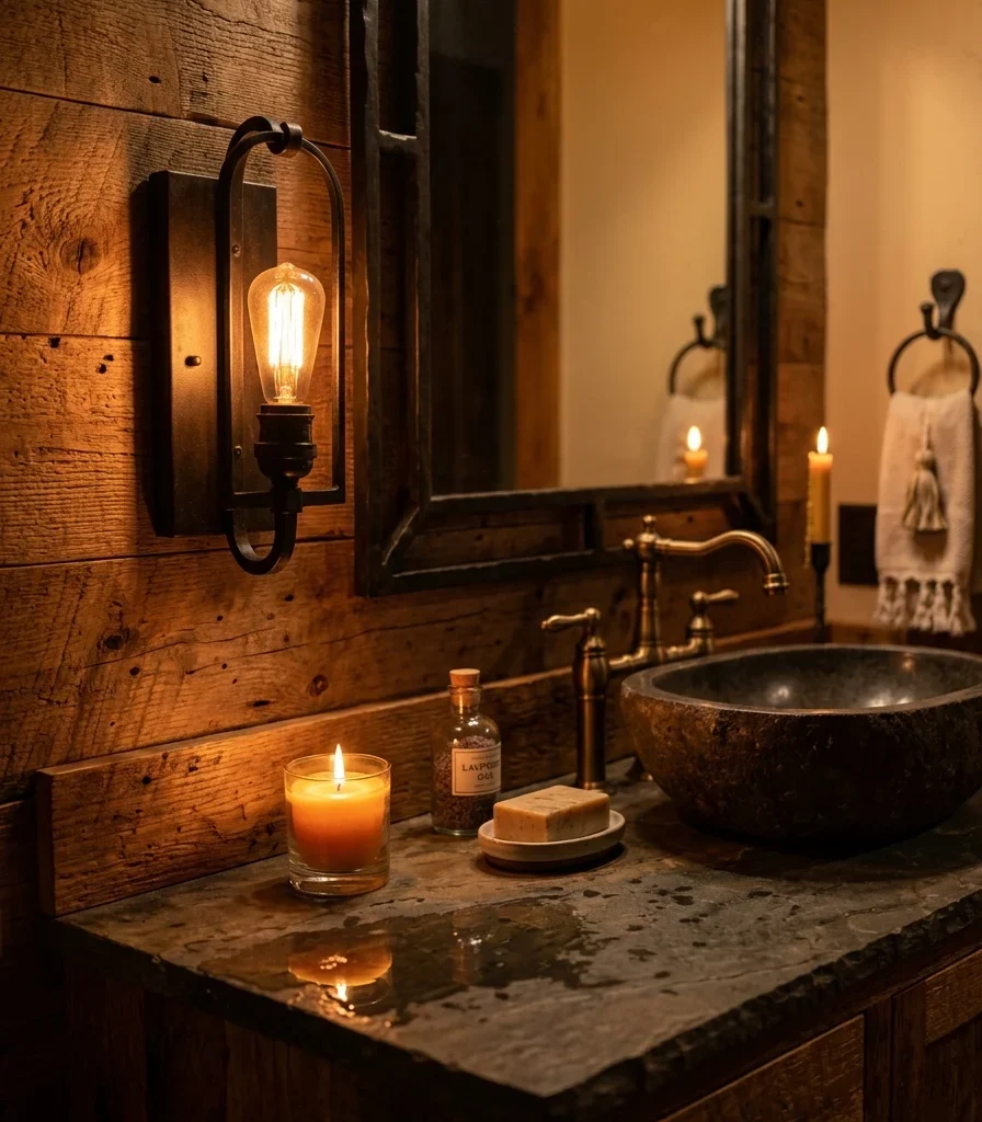 13. Add Dimmable Candlelit-Style Vanity Lighting