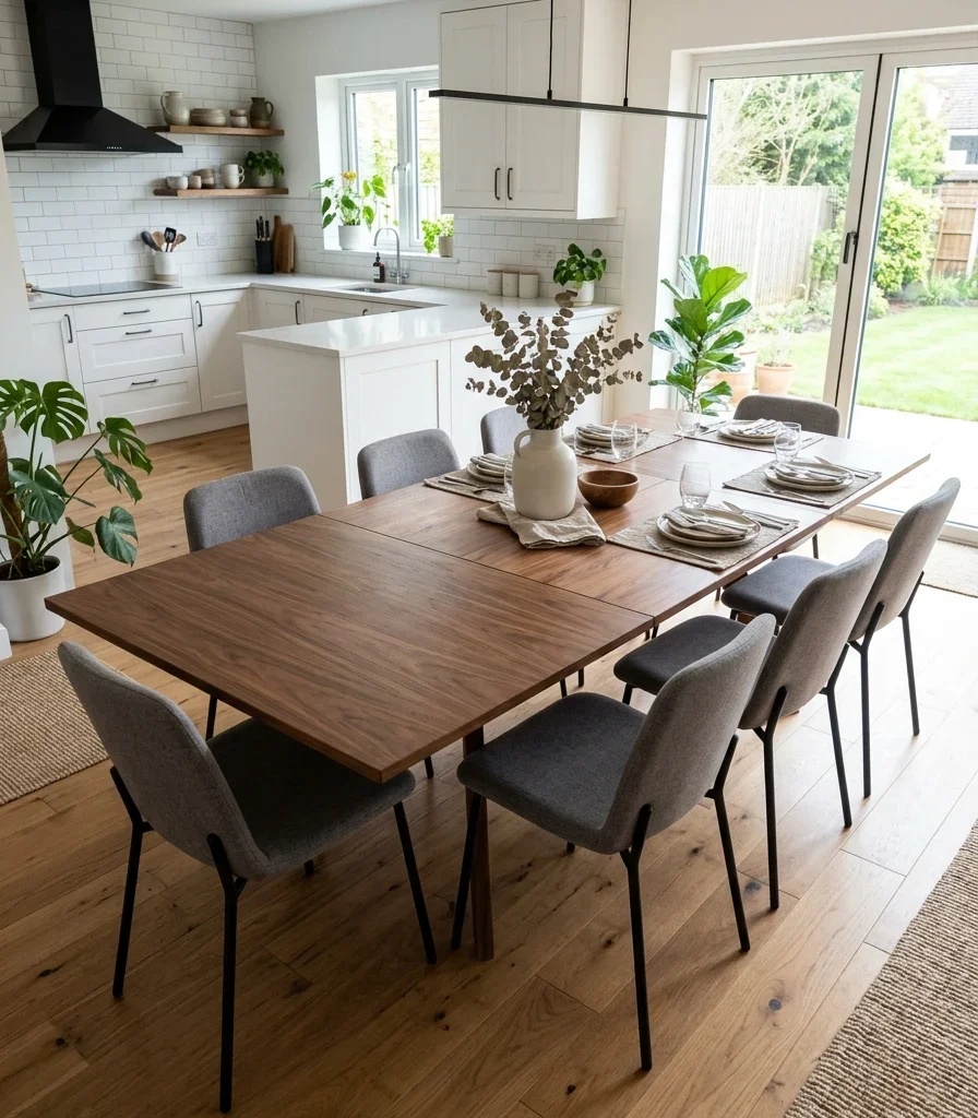 13. Choose an Extendable Table for Flexible Zone Use