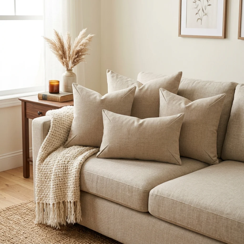 13. DIY No-Sew Throw Pillow Covers