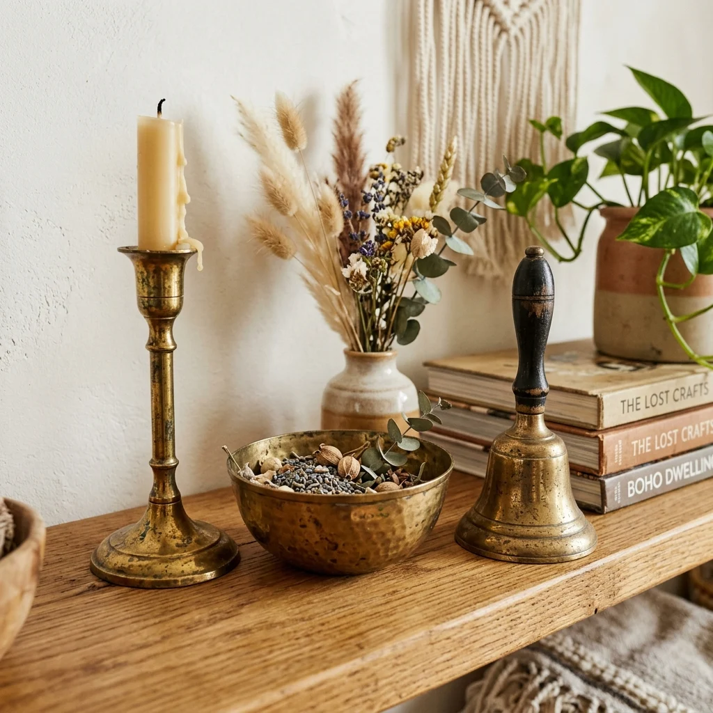 14. A Curated Collection of Vintage Brass Objects