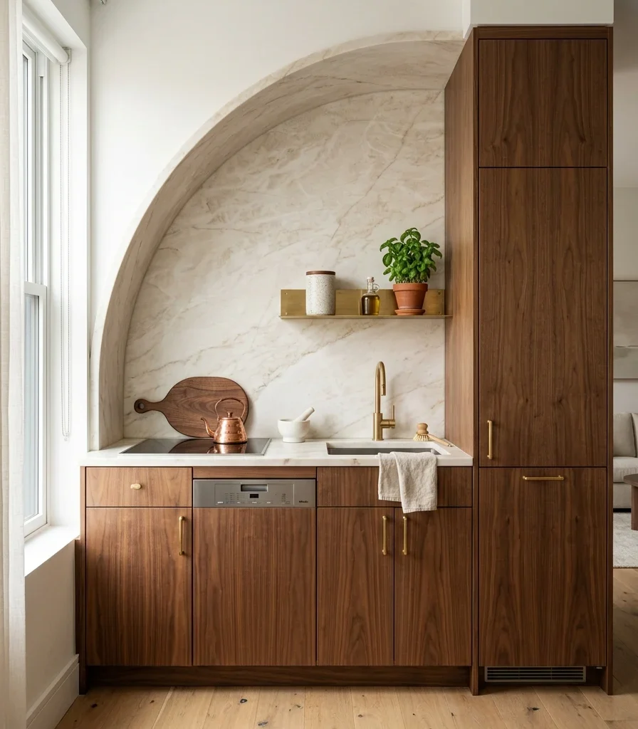 14. Mixed-Height Island for Cooking and Casual Dining