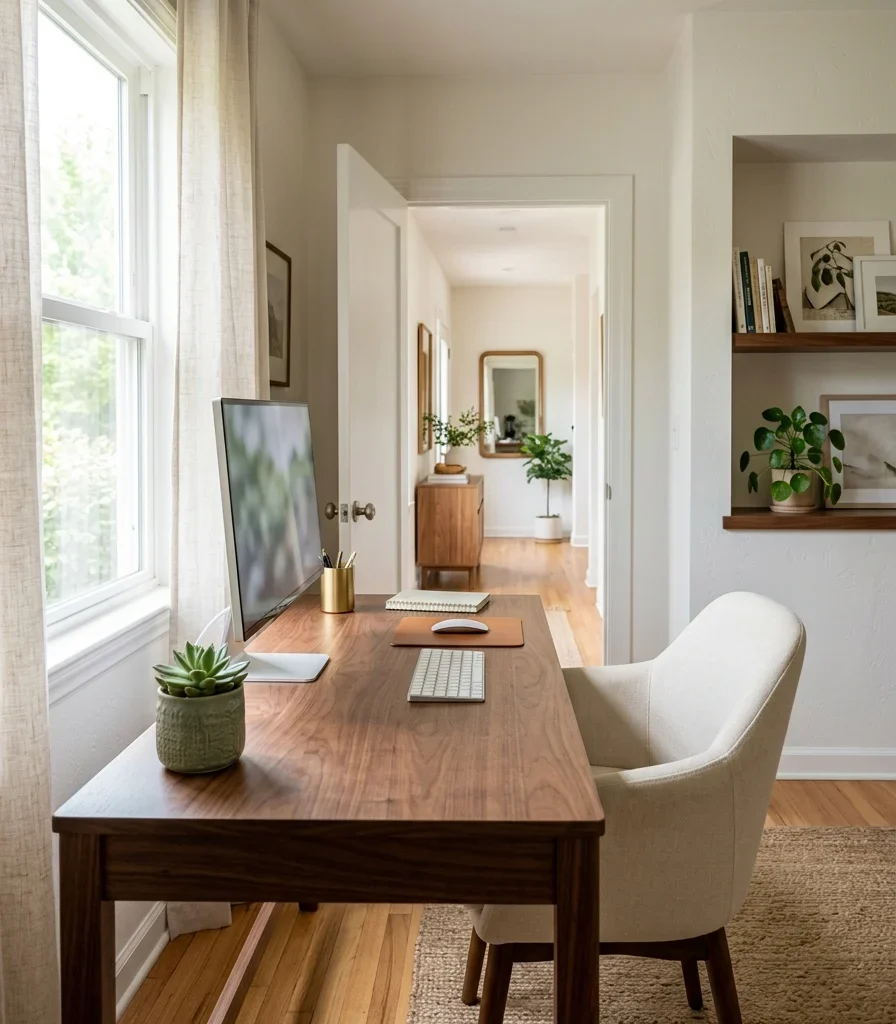14. Position the Desk to Face the Room's Entry Point