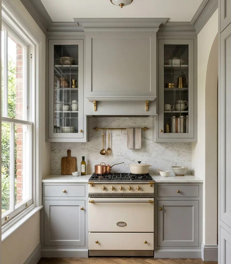 14. Scaled-Down Classic Symmetry for a Small Kitchen