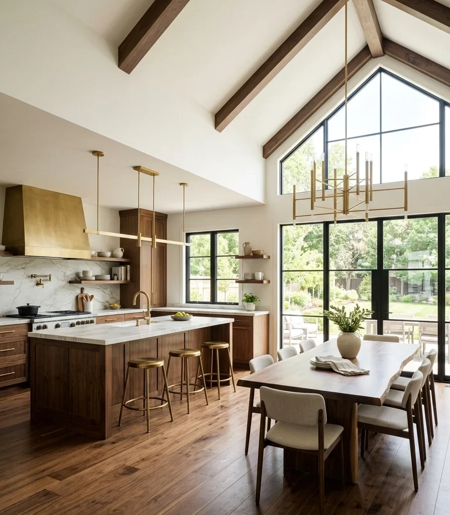 14. Vary Ceiling Height to Zone Cooking From Dining