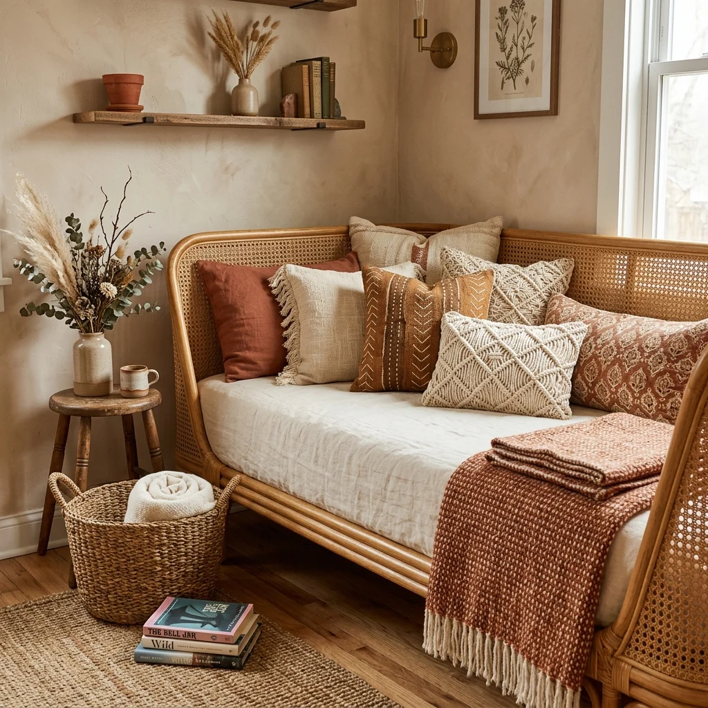 15. A Daybed as a Flexible Lounge-and-Guest-Bed Piece