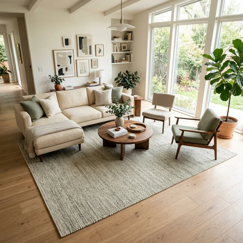15. Anchoring a Zone With a Rug Underfoot