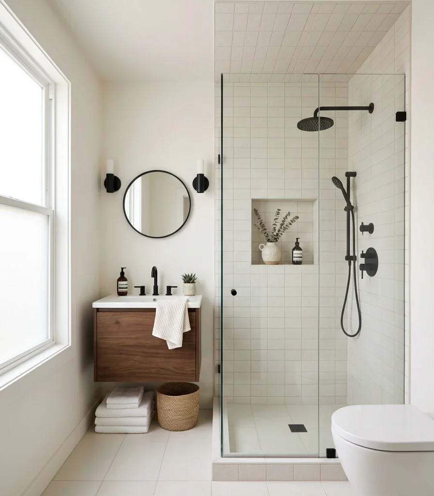 15. Run Tile Continuously Onto the Ceiling