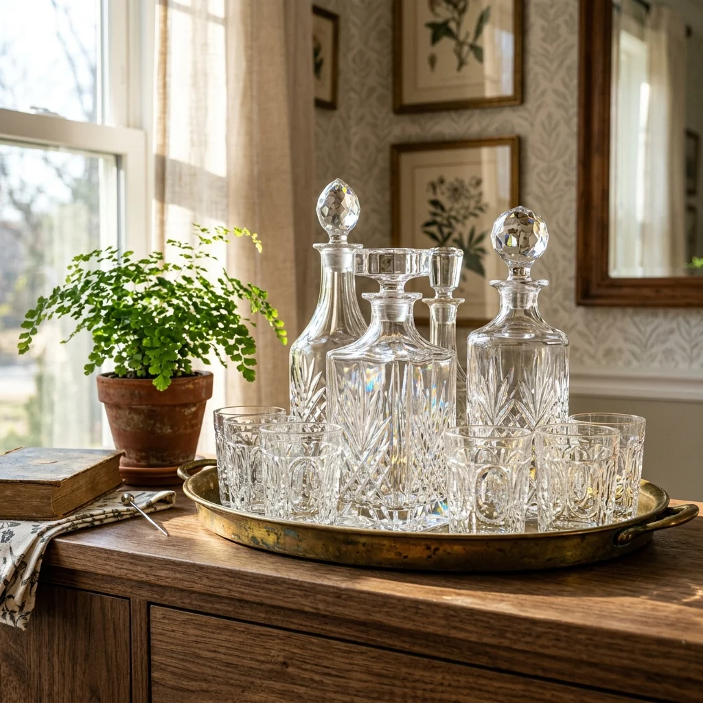 16. Cut Crystal and Pressed Glass Accents