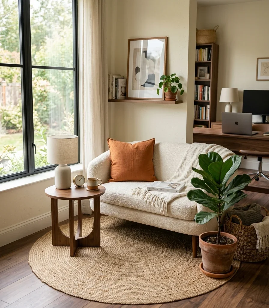 16. Zone the Couch Corner Away From Video-Call Traffic