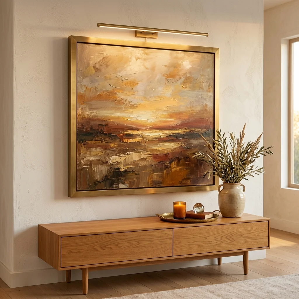 17. Picture Lights to Frame Art Without Overhead Glare