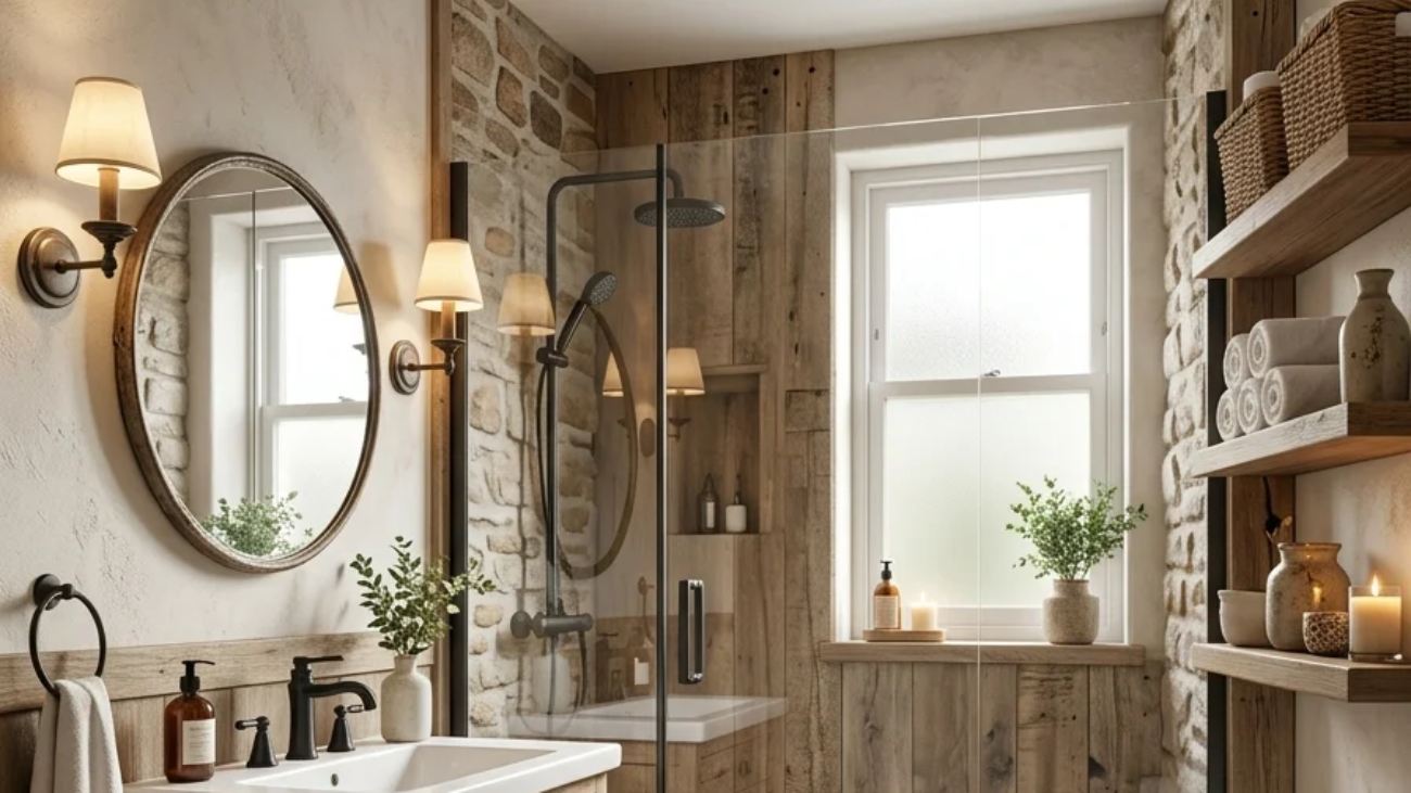 18 Rustic Small Full Bathroom Ideas