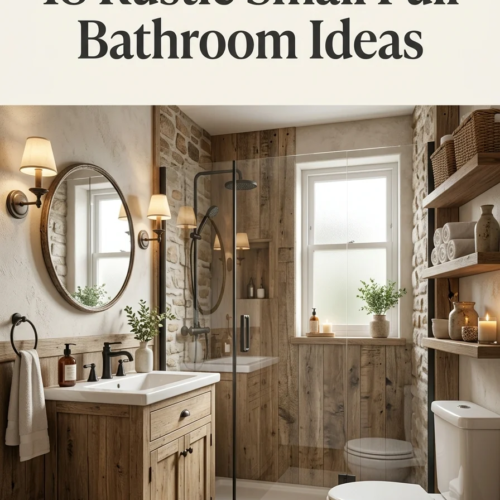 18 Rustic Small Full Bathroom Ideas