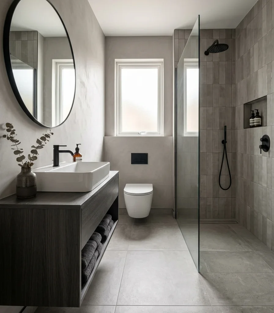 2. Commit to a Monochrome Warm Grey Palette
