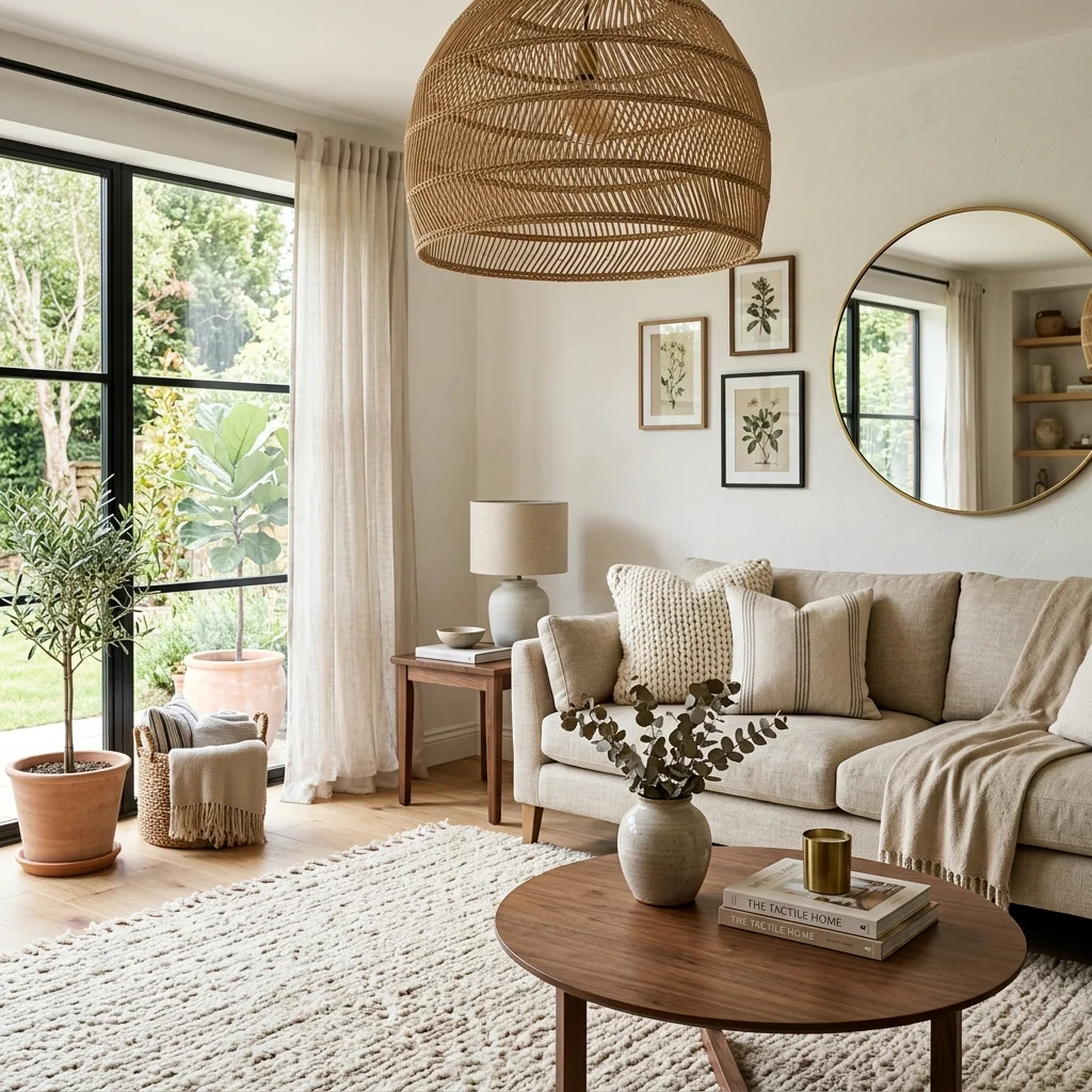 2. Layering at Least Three Textures in Every Room