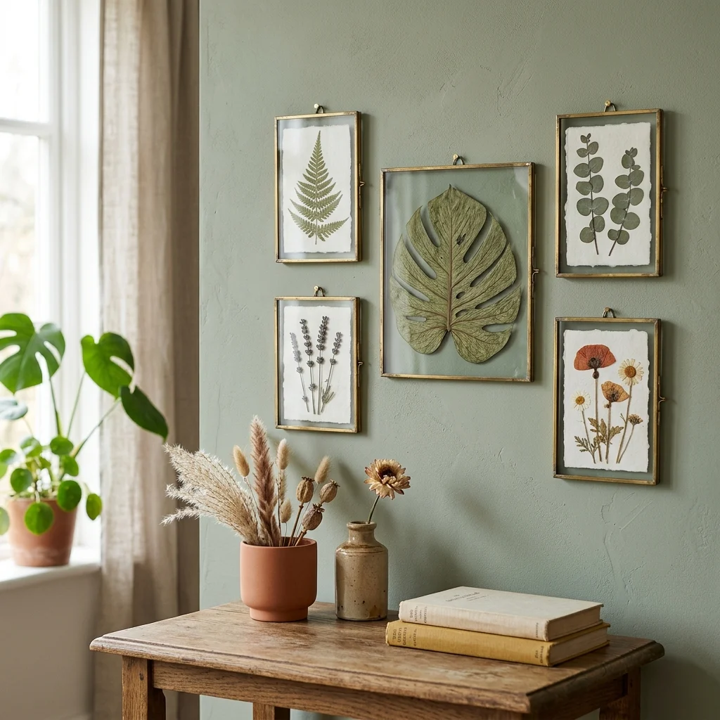 20. DIY Pressed Botanical Frame Art