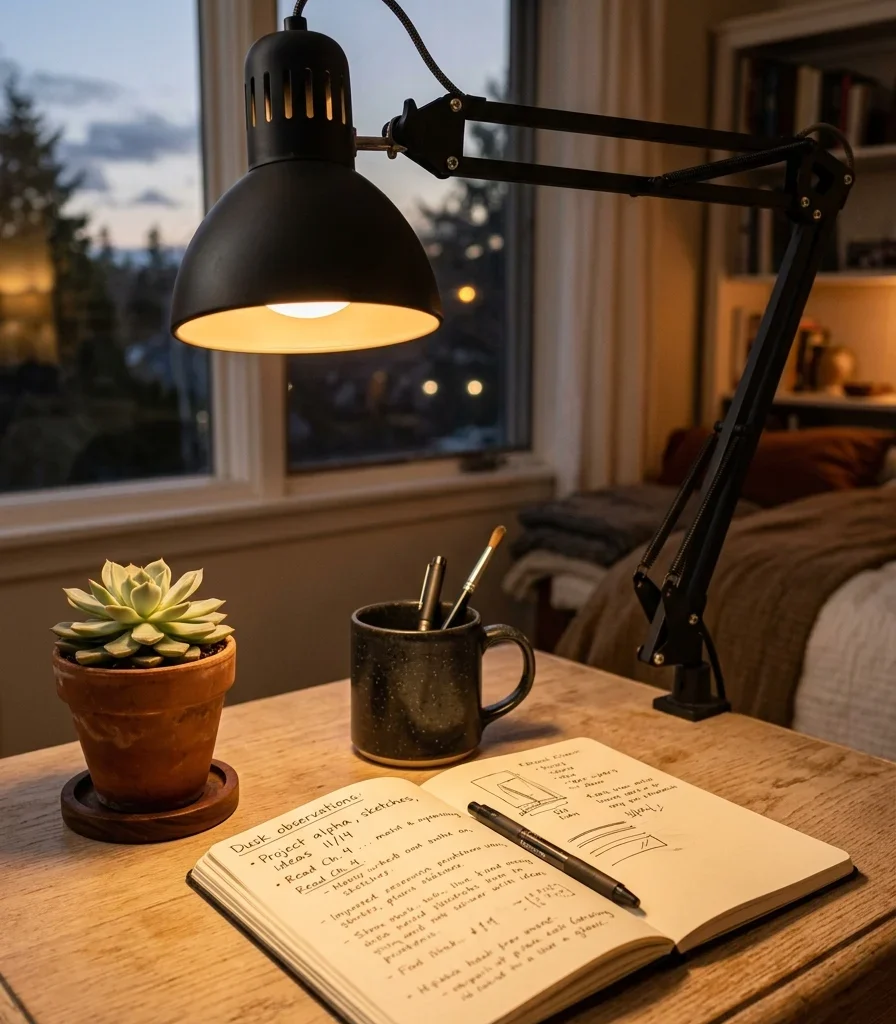4. Add an Adjustable LED Task Lamp for Focused Light