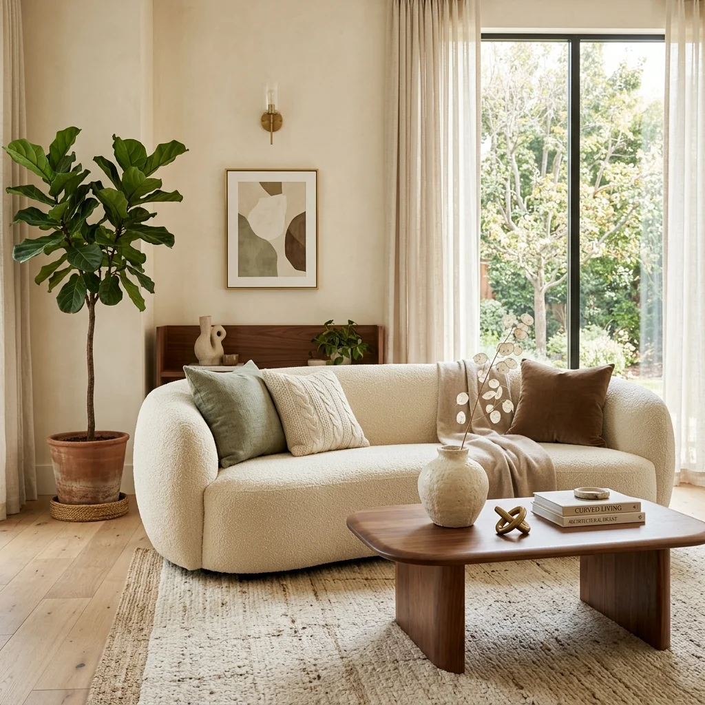 4. Curved, Sculptural Furniture Silhouettes