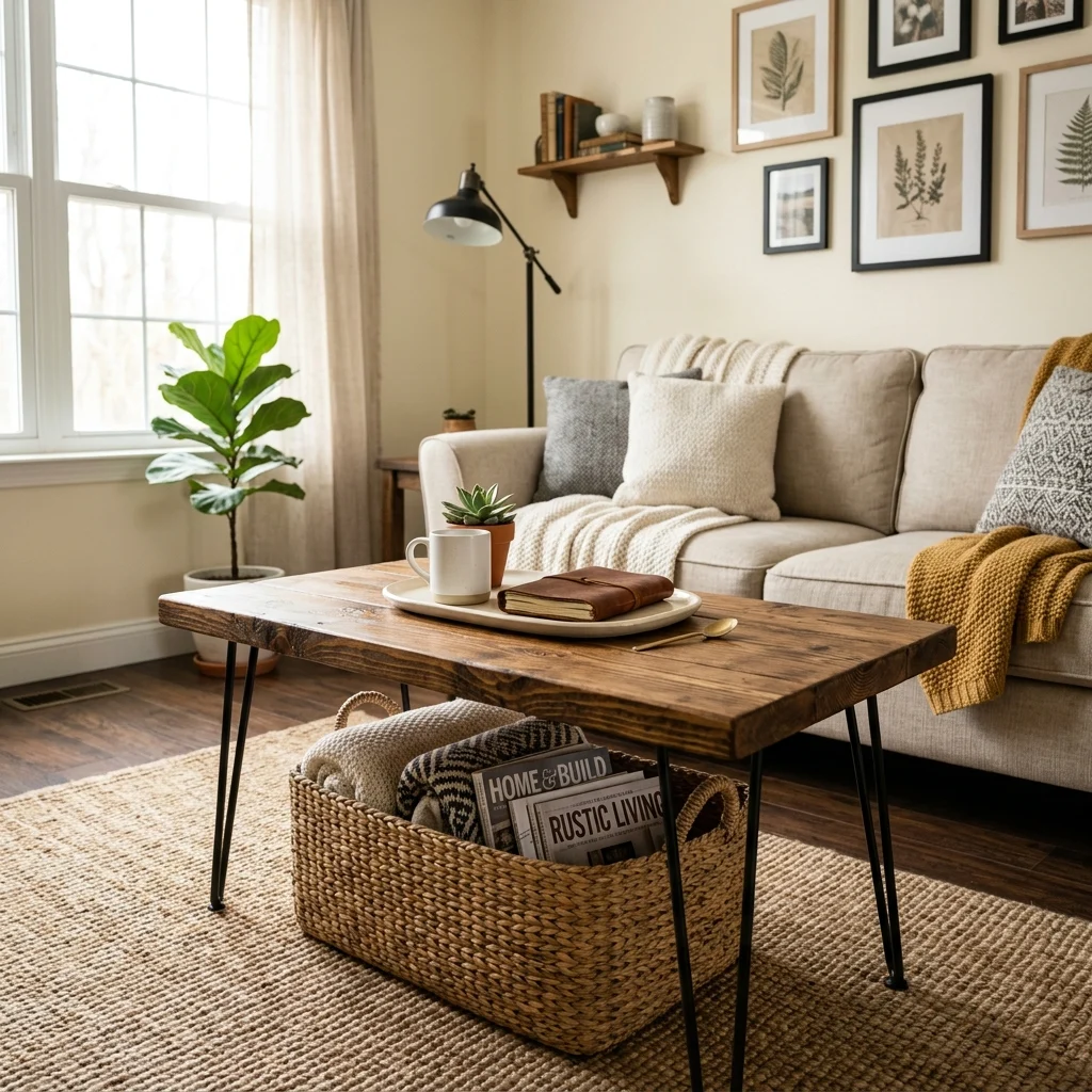 4. DIY Pallet Wood Coffee Table