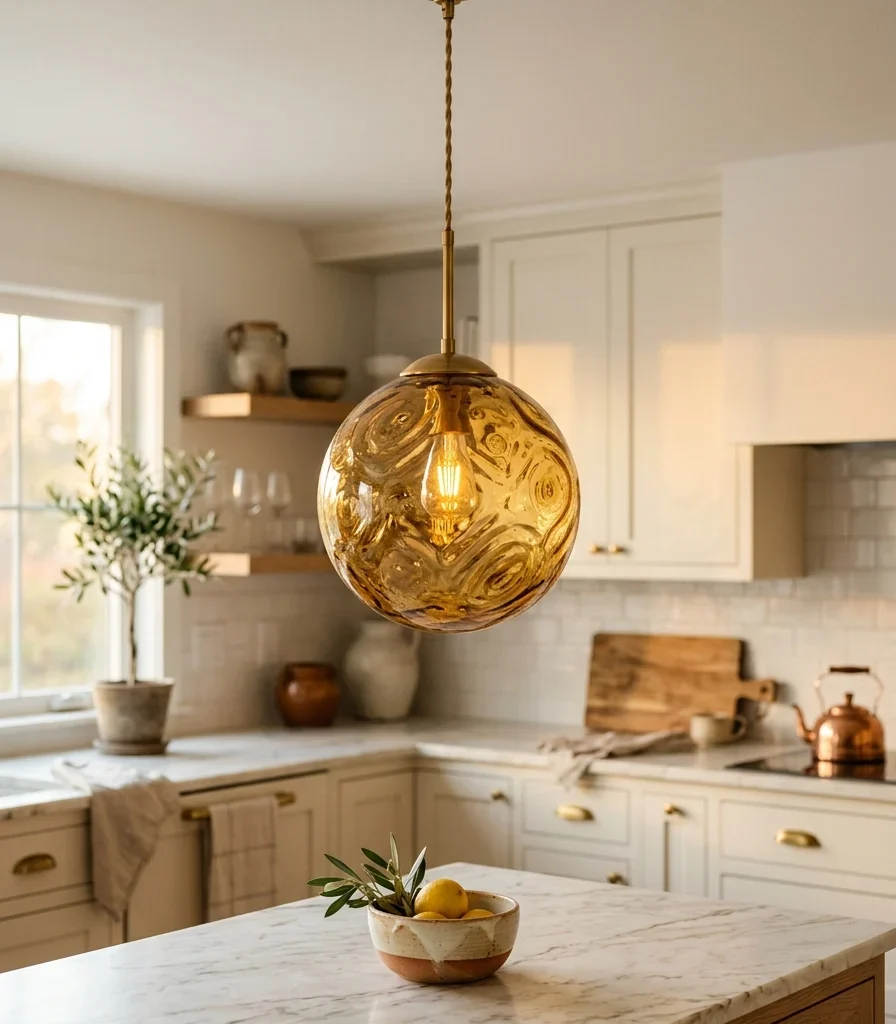 4. Swap In a Murano-Style Pendant Over One Zone