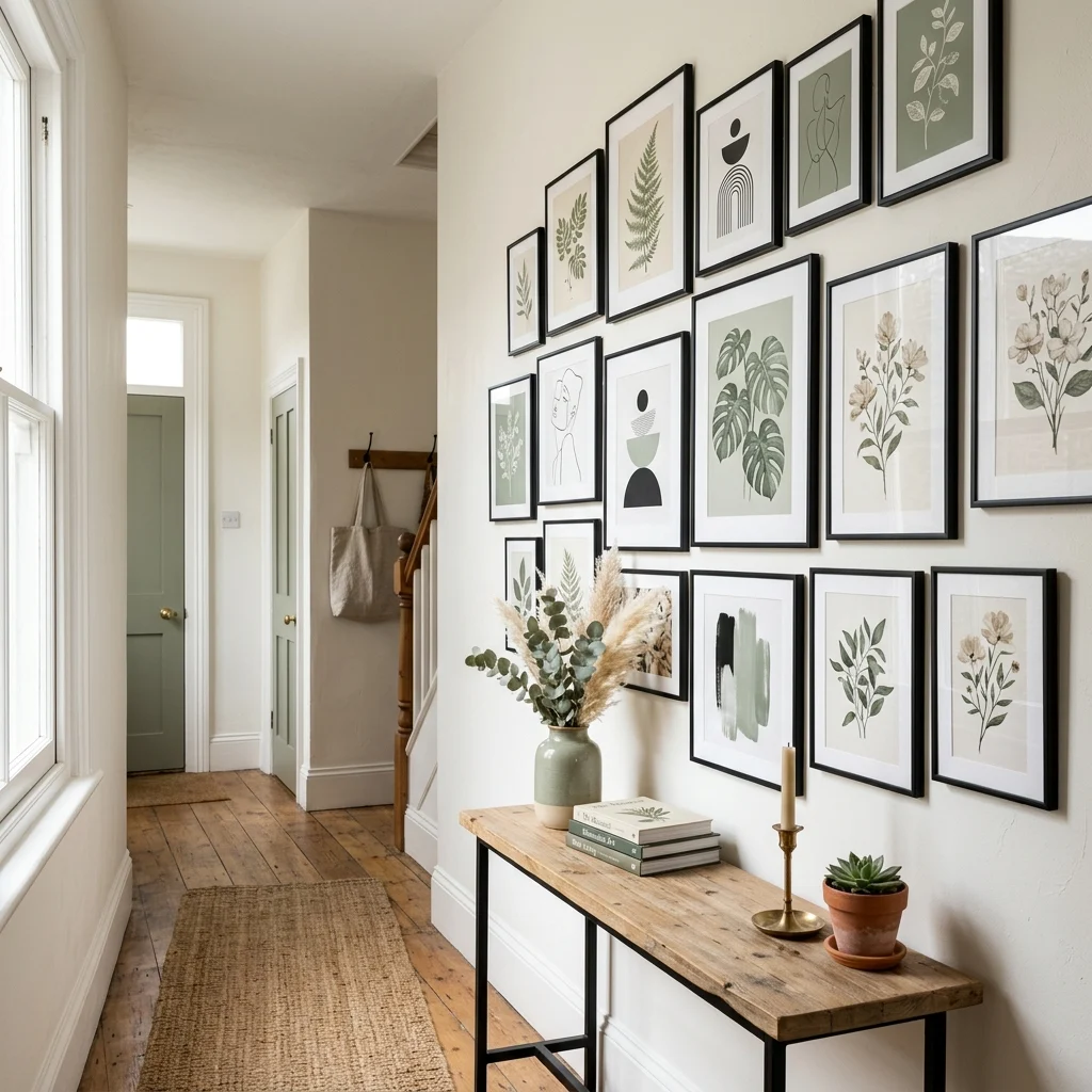 5. DIY Gallery Wall With Free Printable Art