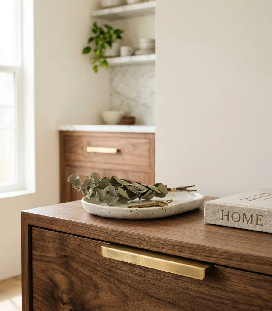 5. Match Metal Hardware Finish Across Every Zone